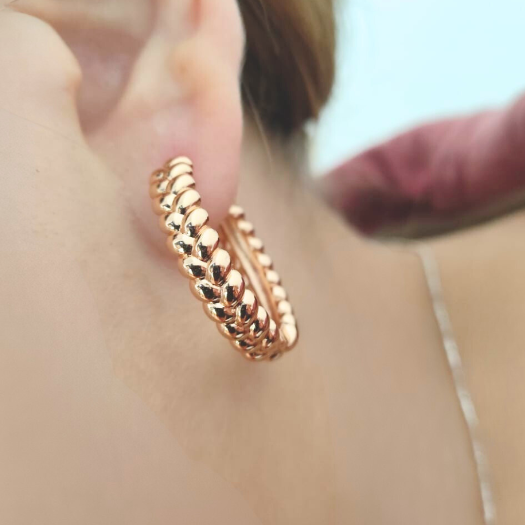 Aretes trenzados