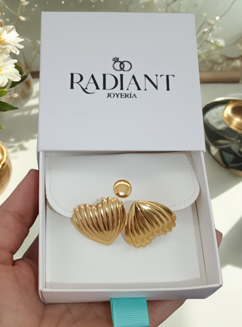 Aretes corazón de mar